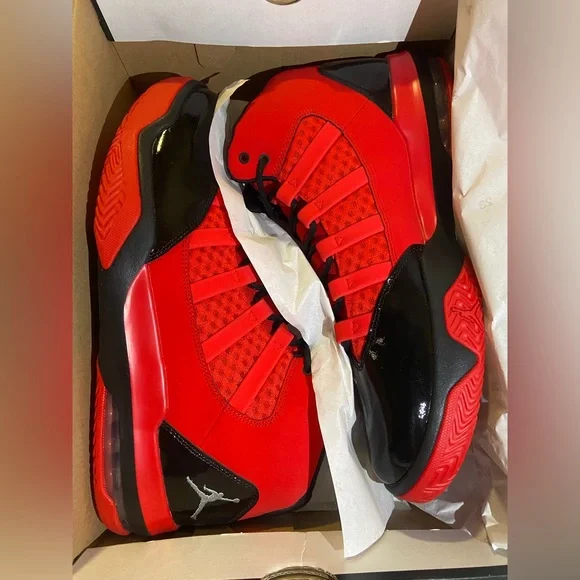 Size 12 jordan max aura, never worn perfect condition, red and black color way. Size 12 - Air Jordan Max Aura University Red for sale online  main image 2